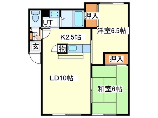 ハイツ那須野　本郷通の物件間取画像